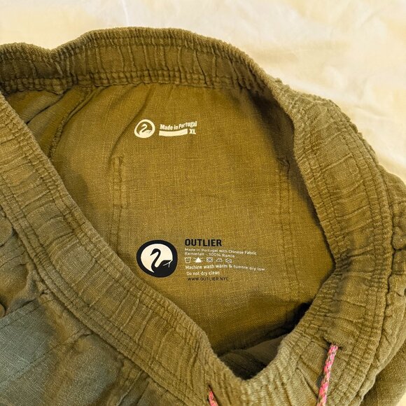 Outlier Ramiefall Yes Pants in Khaki/Olive XL - Picture 4 of 7